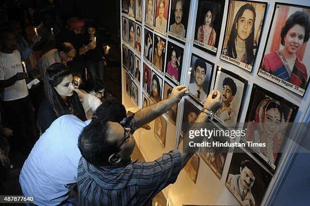 Members of the Association of Victims of Uphaar Tragedy (AVUT) gathered together, uniting bereaved families to demand collective accountability after the 1997 Delhi cinema fire.