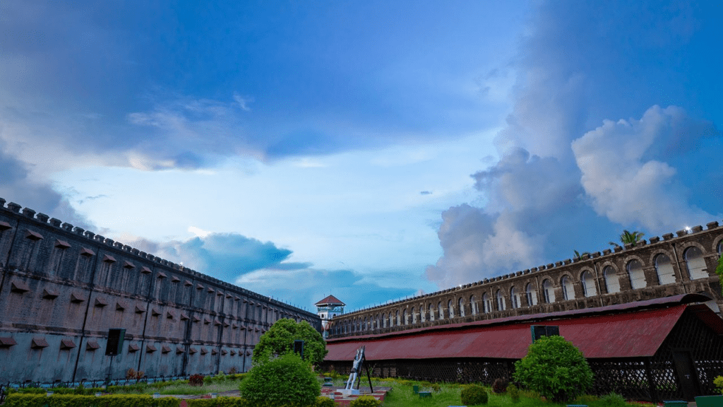 The historic Cellular Jail in the Andaman Islands, known as Kaala Pani, where Neera Arya endured brutal torture and refused to betray Netaji or Congress leaders.