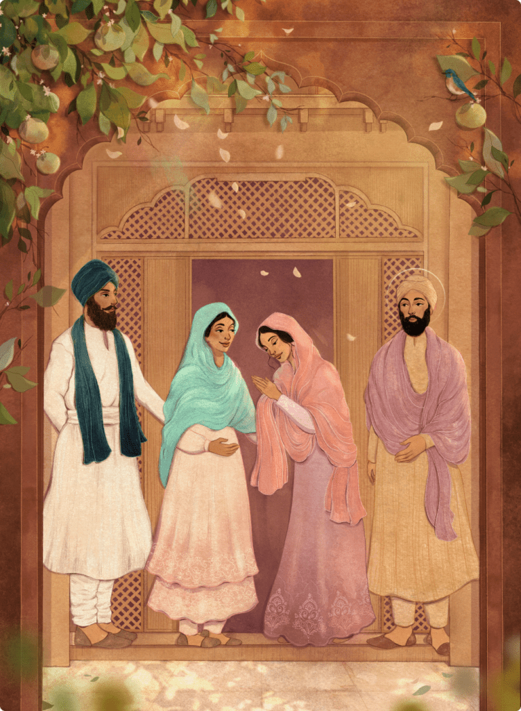 Illustration depicts Guru Nanak’s era, highlighting women’s oppression and social inequality