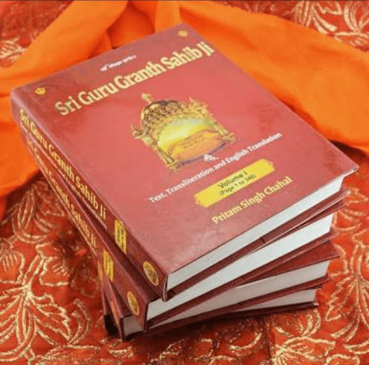 Sri Guru Granth Sahib volumes representing living Sikh teachings and daily reflection